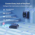 (2025 Upgrade) Beatbot AquaSense 2 Cordless Robotic Pool Vacuum Cleaner, Smart Surface Parking, Double-Pass Waterline Scrubbing, Cleans Floor, Walls and Waterline, Light Blue