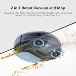Robot Vacuum and Mop Combo, Automatic Slef-Cleaning Robotic Vacuum Cleaner for Pet Hair, Smart 2 in 1 Mopping Robot Vacuum with Schedule, WiFi/App/Voice, Slim, Ideal for Hard Floor, Carpet