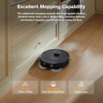 roborock Qrevo Series Robot Vacuum and Mop, 8000Pa Suction, Upgraded from Qrevo S, Anti-Tangle Brushes, Smart Obstacle Avoidance, Auto Mop Washing, All-in-One Dock, 200RPM Spinning Mops, Black(QV 35A)