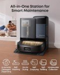 eufy E25 Omni Robot Vacuum and Mop Combo,HydroJet System, 20,000Pa Turbo Suction, Zero-Tangle Design, Edge-to-Corner Deep Cleaning, Obstacle Avoidance, Auto-Empty & Self-Cleaning All-in-One Station