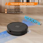 Robot Vacuum and Mop Combo : 3-in-1 Robotic Vacuum Cleaner, 2.87" Slim and 4000Pa Suction Robot Vacuum for Under Furniture/Beds, Smart Navigation, App/Alexa Control for Hard Floors & Low-Pile Rugs