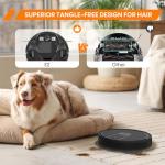 Robot Vacuum and Mop Combo : 3-in-1 Robotic Vacuum Cleaner, 2.87" Slim and 4000Pa Suction Robot Vacuum for Under Furniture/Beds, Smart Navigation, App/Alexa Control for Hard Floors & Low-Pile Rugs