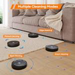 Robot Vacuum and Mop Combo : 3-in-1 Robotic Vacuum Cleaner, 2.87" Slim and 4000Pa Suction Robot Vacuum for Under Furniture/Beds, Smart Navigation, App/Alexa Control for Hard Floors & Low-Pile Rugs