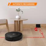 Robot Vacuum and Mop Combo : 3-in-1 Robotic Vacuum Cleaner, 2.87" Slim and 4000Pa Suction Robot Vacuum for Under Furniture/Beds, Smart Navigation, App/Alexa Control for Hard Floors & Low-Pile Rugs