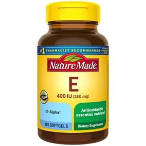 Nature Made Vitamin E Softgels - 180 mg, 180 Count