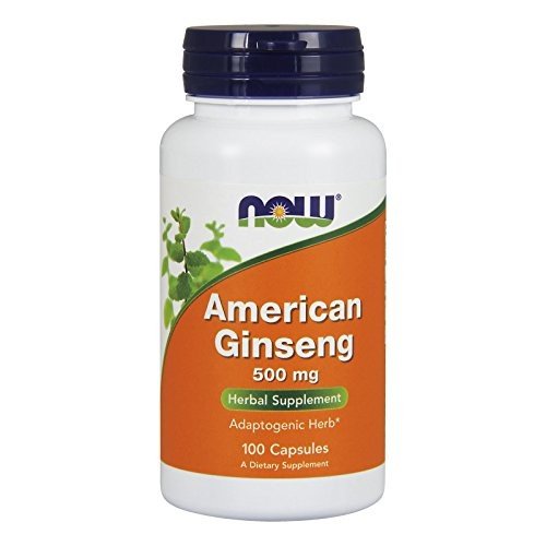 NOW Foods American Ginseng, 100 Capsules, 500 mg (Pack of 3)