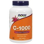 NOW Vitamin C-1000 with Rose Hips, 250 Tabs