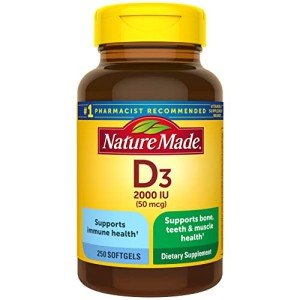 Vitamin D3 Softgels - 2000 IU for Health