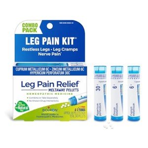 Boiron Homeopathic Leg Pain Relief Pellets (3 Tubes)