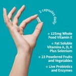 Garden of Life Raw Vitamin E Capsules, 60 Count