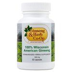 Pure Wisconsin American Ginseng Capsules - 500mg