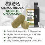 GreeNatr Ginseng with Ginkgo Biloba Supplement