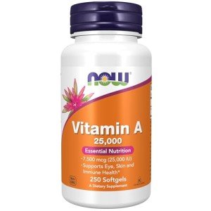 NOW Vitamin A Softgels - Essential Fish Liver Oil