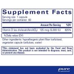 Vitamin D3 125 mcg Supplement for Overall Health
