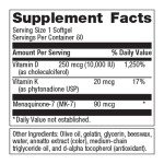 Metagenics D3 10,000 + K Softgels, 60 Count