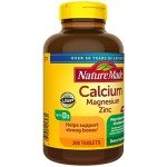 Calcium, Magnesium, Zinc & Vitamin D3 Tablets 300 Count