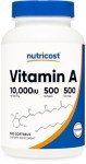Nutricost Vitamin A 10,000 IU - Gluten Free