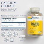 Solaray Calcium Citrate 1,000 mg VegCaps 120 Count