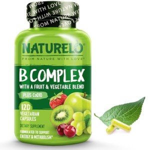 NATURELO Vegan Vitamin B Complex - 120 Capsules