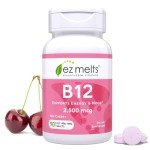 EZ Melts B12 Sublingual Vitamin, Sugar-Free, 3-Months