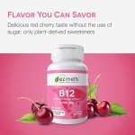 EZ Melts B12 Sublingual Vitamin, Sugar-Free, 3-Months