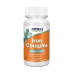 NOW Foods Iron Complex Supplements - 100 Tablets