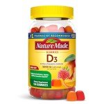 Nature Made Vitamin D3 Gummies – 5000 IU, 150 Count