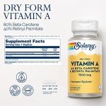 Solaray Vitamin A 25,000 IU - 60 VegCaps
