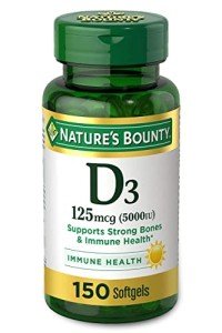 Nature's Bounty Vitamin D3 Softgels - 125mcg & 250mcg