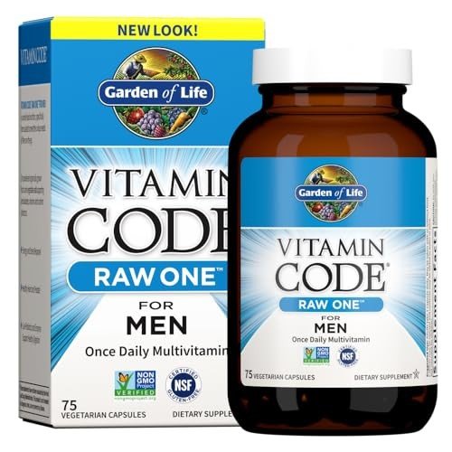 Garden of Life Men's Raw One Multivitamin, 75 Count