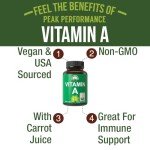 Organic Vitamin A 5000 IU Supplement Capsules