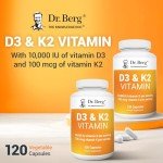 Dr. Berg's D3 & K2 Vitamin Supplement