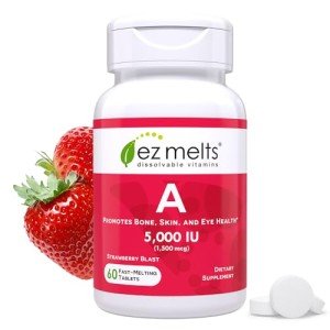 EZ Melts Vitamin A Fast Dissolve Tablets, 60 Count