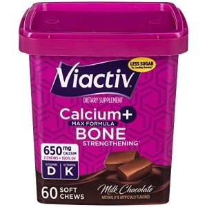 Viactiv Calcium Plus D & K Soft Chews - 60 Pack