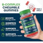 Vitamin B Complex Gummies for Energy & Brain Health