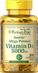 Puritan's Pride Vitamin D3 5000 IU Softgels