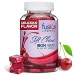 Cherry Iron Supplement with Vitamin C - 45mg Iron