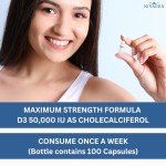 Nivagen Vitamin D3 50,000 IU Capsules 100 Count