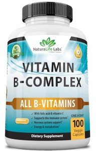 NaturaLife Vitamin B Complex with Vitamin C 100 Veggie Caps