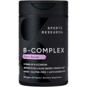 Sports Research Vegan Vitamin B-Complex - 60 Softgels