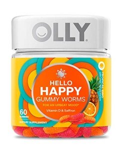 OLLY Happy Gummy Worms Mood Support, 60 Count