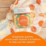OLLY Happy Gummy Worms Mood Support, 60 Count