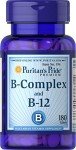 Puritan's Pride Vitamin B-Complex & B-12, 180 Tablets