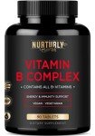 NURTURLY Super B Complex Vitamins for Energy 90 Tablets