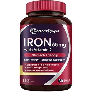 Iron Supplement 65 mg with Vitamin C - Vegan