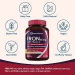 Iron Supplement 65 mg with Vitamin C - Vegan