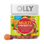 OLLY Daily Multi + Probiotic Gummies, Tropical Flavor