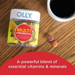 OLLY Daily Multi + Probiotic Gummies, Tropical Flavor