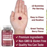 Vitamin B Complex Gummies with Biotin & Folic Acid