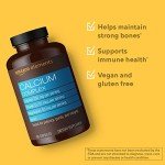 Calcium Complex Capsules by Amazon Elements, 195 Count